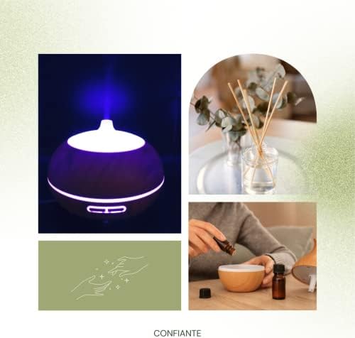 Conneciante Ultrasonicifier | מפזר לשמנים אתרים | חסרי ארומתרפיה | מפזרים הגדרות אור הסביבה, חום בהיר